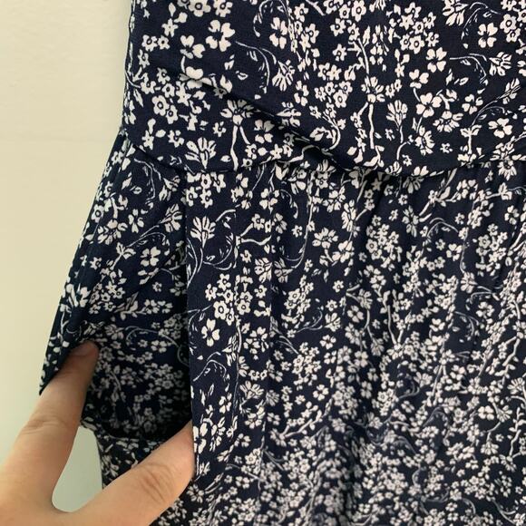 Kaileigh Women's Flora Knit Wrap Polyester Jumpsuit with Pockets Size Medium - Picture 4 of 7